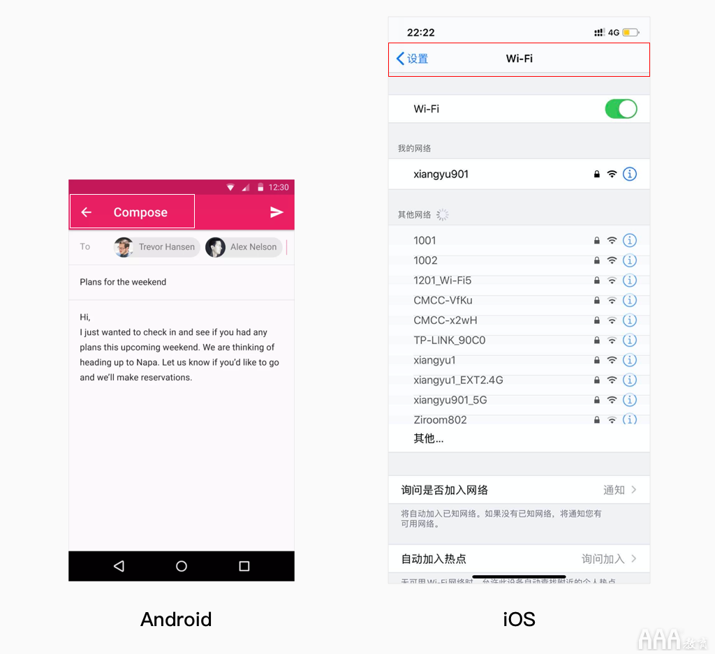 UI設(shè)計(jì)中Android和IOS設(shè)計(jì)差異總結(jié)